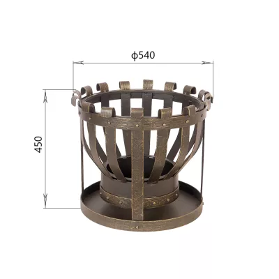 Костровая чаша кованая №4 Везувий