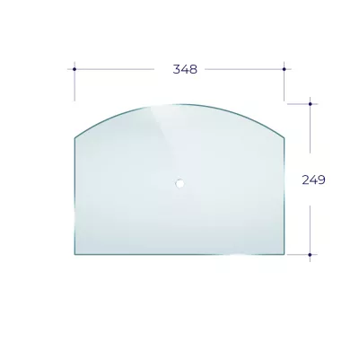Стекло Везувий 222 (0,365*0,235) Арка под термометр