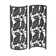 Сетка для камней на трубу "ДУБОВЫЙ ЛИСТ" BLACK, L-500