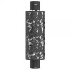 Сетка для камней на трубу "ДУБОВЫЙ ЛИСТ" BLACK, L-500