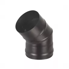 Колено BLACK (AISI 430/0,8мм) 45* 2-х секц. (130)