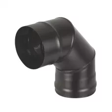 Колено BLACK (AISI 430/0,8мм) 90* 3-х секц. (130)