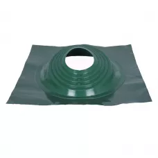 Кровельный проходник для дымохода "ВЕЗУВИЙ" № 4 (д.300-450мм  890х890мм) угл,  силикон (Зеленый)