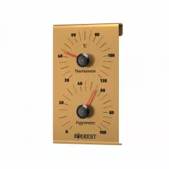 Термогигрометр EVEREST, алюминий GOLD (TG-25)