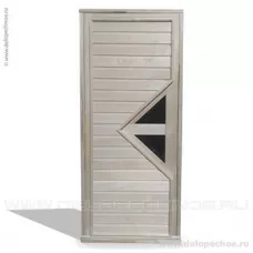 Дверь банная (осина) 1850*750 МС-6 б/п