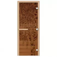 Дверь 1835х620 (1,9х0,7) стекло "Береза" бронза матовое 8 мм