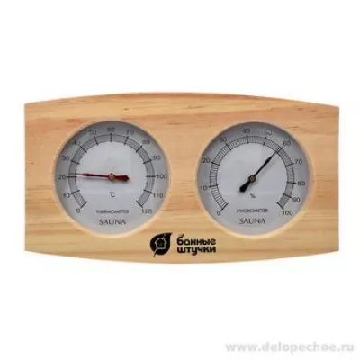 купить Термометр с гигрометром Банная станция 24,5*13,5*3см для бани и сауны (БШ) 18024