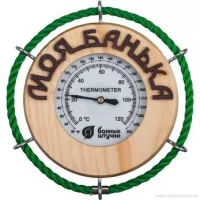 Термометр "Моя банька" 14х14х2 см для бани и сауны "Банные штучки" / 5