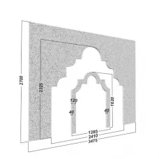 Декоративная арка для хамама №1