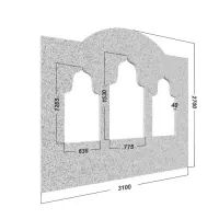 Декоративная арка для хамама №13