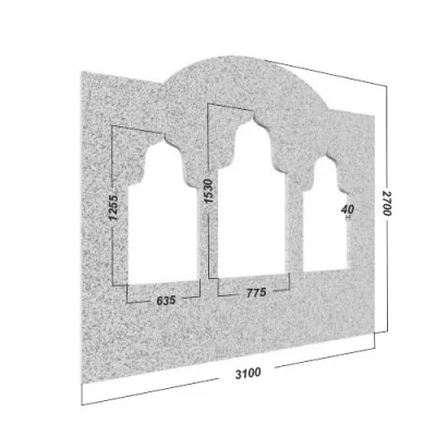 Декоративная арка для хамама №13