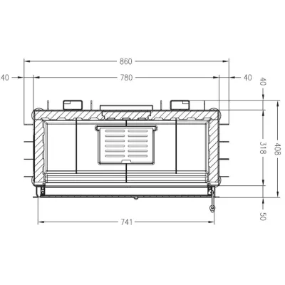 Каминная топка PALAZZETTI Sunny Fire Inserto 74