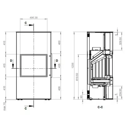 EMBER Гордана 480 L black