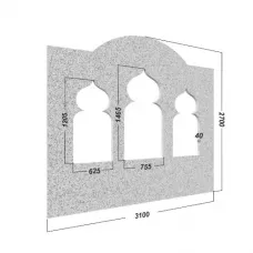 Декоративная арка для хамама №14