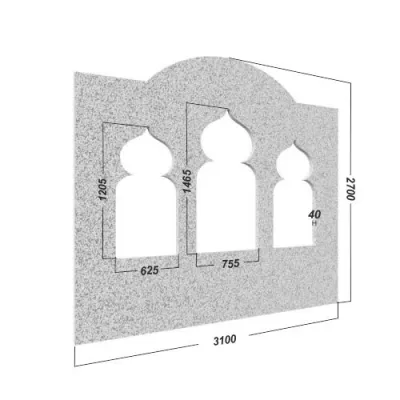 Декоративная арка для хамама №14