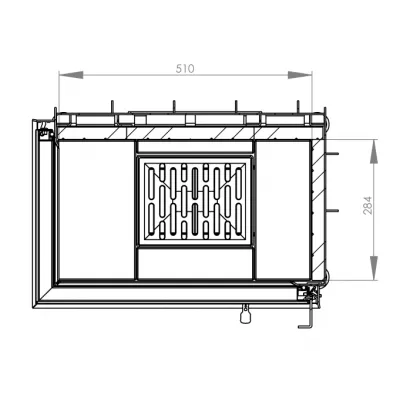 Каминная топка Hitze STMA54X39L