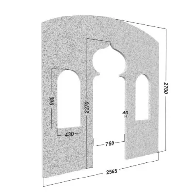 Декоративная арка для хамама №2