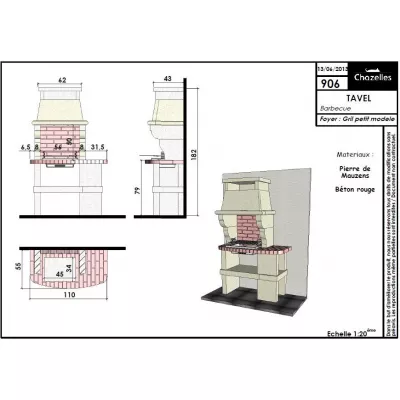 Барбекю CHAZELLES Tavel (G53/G32/G34)