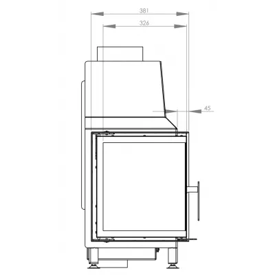 Каминная топка Hitze STMA54X39L