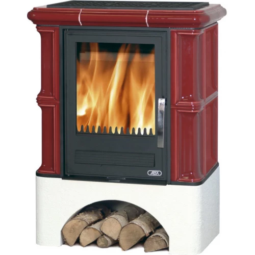 ABX Печь ABX Bavaria K кафельная, белый цоколь, с ТО 6.9кВт