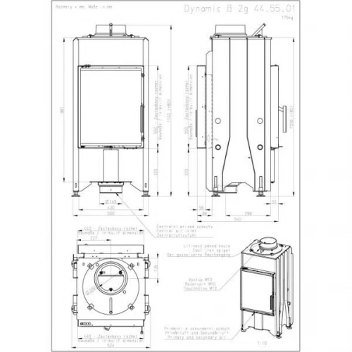 Каминная топка ROMOTOP KV 2G 44.55.01
