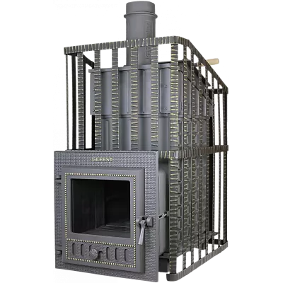 Печь дровяная для бани и сауны ГЕФЕСТ ЗК 30 Ураган (М) дровяная