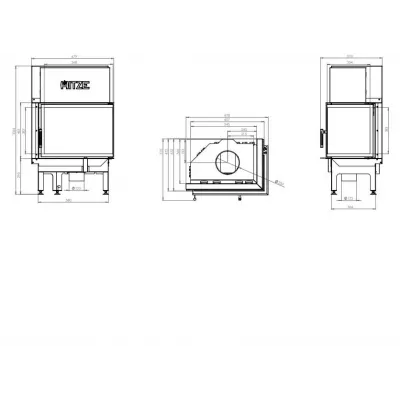 Каминная топка Hitze AL14RH D decor - недорого