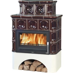 ABX Печь ABX Karelie кафельная, белый цоколь