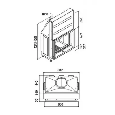 Каминная топка LL CALOR LL-2060V2