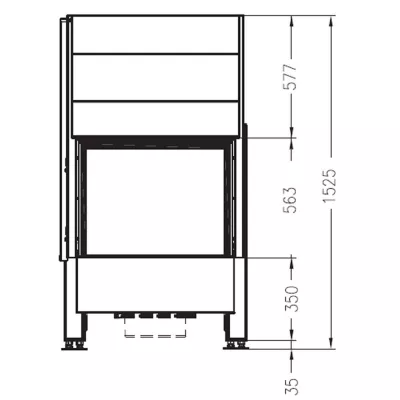 Каминная топка PALAZZETTI Sunny Fire 70 Front