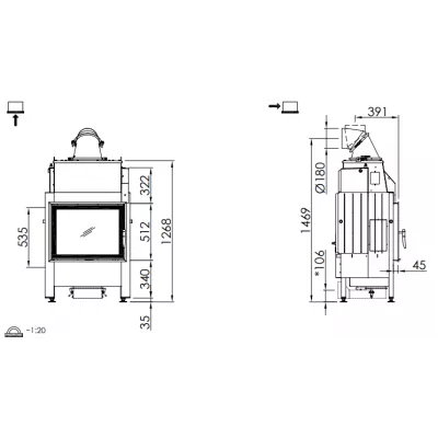 Каминная топка SPARTHERM Varia 1V H2O