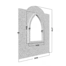 Декоративная арка для хамама №8