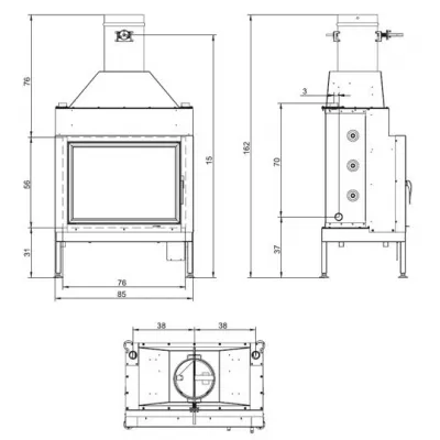 Каминная топка PALAZZETTI Termopalex bx 300