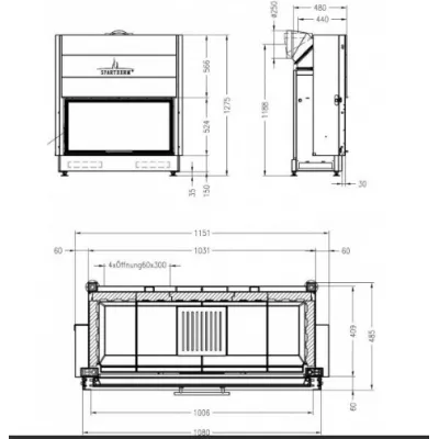 цена Каминная топка SPARTHERM Varia Bh