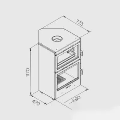 LL CALOR LL-1180-2 с духовкой угловая