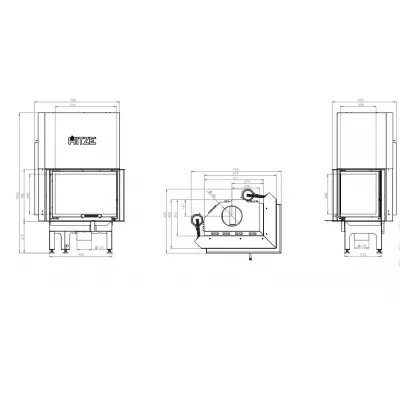 Каминная топка Hitze AL9RGH standart