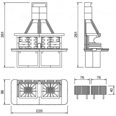 Барбекю PALAZZETTI Miami 3