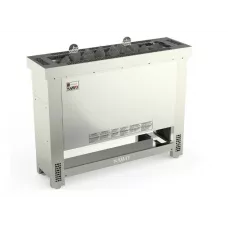 Электрическая печь SAWO HELIUS HES-45NS (подходящая для скрытой установки/в утопленном состоянии, 4.5 кВт) Уценка, выносной пульт (пульт и блок мощнос