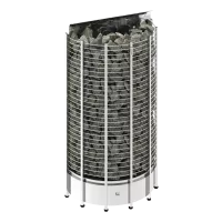 SAWO Электрическая печь Tower напольная пристенная, 18,0 кВт, нерж. сталь, артикул TH12-180NS-WL-P, выносной пульт (пульт и блок мощности докупаются отдел