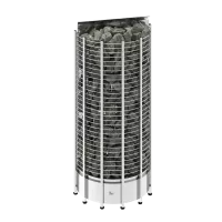 SAWO Электрическая печь TOWER вертикальная, пристенная, 10,5 кВт, TH9-105NS-WL-P, выносной пульт (пульт и блок мощности докупаются отдельно)