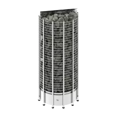SAWO Электрическая печь TOWER вертикальная, пристенная, 10,5 кВт, TH9-105NS-WL-P, выносной пульт (пульт и блок мощности докупаются отдельно)