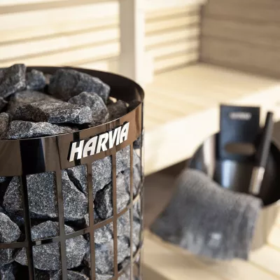 Harvia HARVIA Электрическая печь Cilindro HPC900400M PC90 со встроенным пультом черная фото