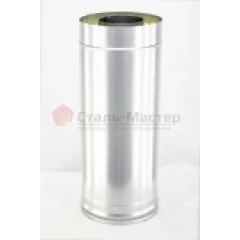 Труба-сэндвич   D115/200мм   L1м   1,0мм/0,5мм   AISI430 (СУПЕРВУЛ)/AISI430