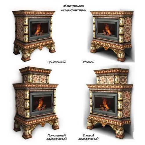 Каминная облицовка КИМРПЕЧЬ Кострома угловой двухъярусный