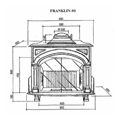 Печь HERGOM Franklin 90