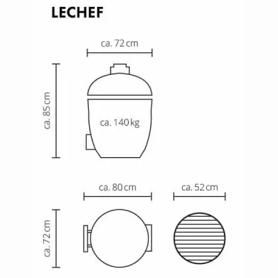 Электрический гриль MONOLITH LeCHEF BBQ GURU PRO - черный (полный комплект) - недорого