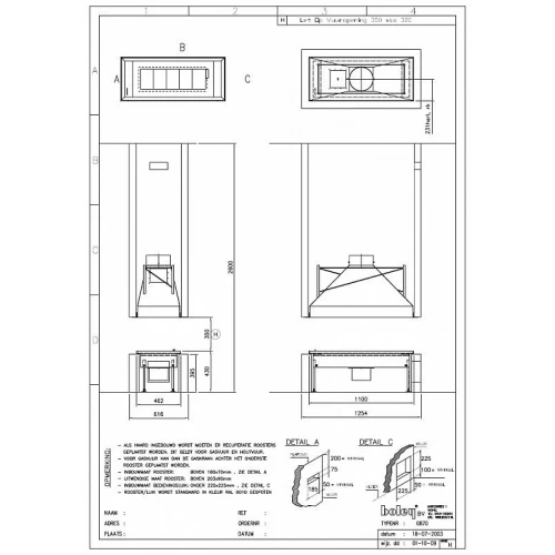 Дровяной камин BOLEY 870 (2) стальной