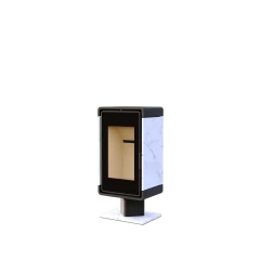 АСТОВ Печь-камин КУБ ПК 4581 (в камне на ноге/низкой ноге)