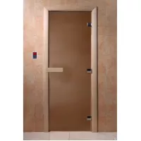 SAUNARU Дверь BASE бронза мат 180х80