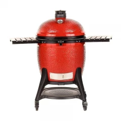 KAMADO JOE Керамический гриль Big Joe III*** Red МОБИЛЬНЫЙ с тележкой, боковыми полками, жароотсекателем и инструментами